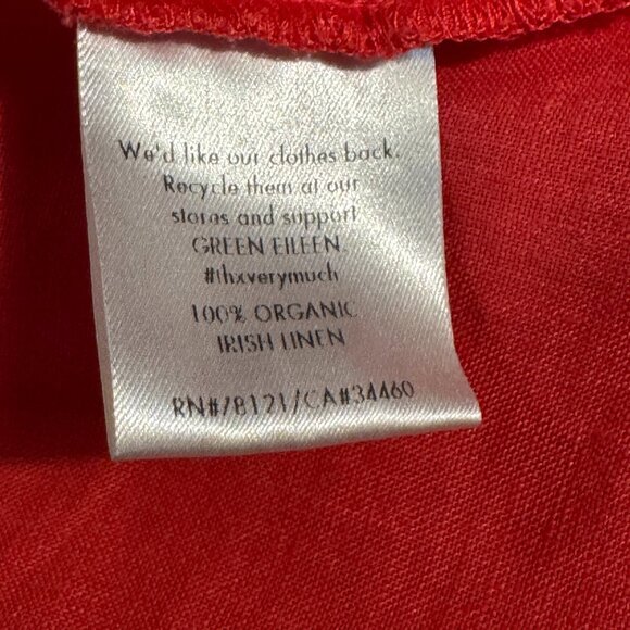 Eileen Fisher Casual A-Line Linen Blouse - Picture 3 of 6
